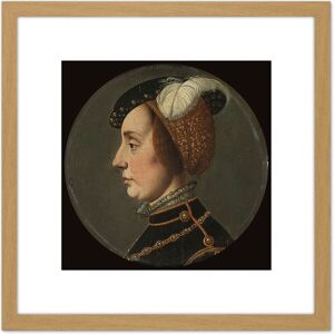 Artery8 Van Scorel Portrait Anna Of Lorraine Painting 8X8 Inch Square Wooden Framed Wall Art Print Picture with Mount in Light Oak Light Oak Artery8 Van Scorel Portrait Anna Of Lorraine Painting 8X8 Inch Square Wooden Framed Wall Art Print Picture with Mount in Light Oak Light Oak