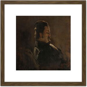 Artery8 Mauve Portrait Pieter Frederick Van Os 8X8 Inch Square Wooden Framed Wall Art Print Picture with Mount in Brown Brown Artery8 Mauve Portrait Pieter Frederick Van Os 8X8 Inch Square Wooden Framed Wall Art Print Picture with Mount in Brown Brown