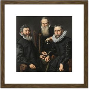 Artery8 De Keyser Portrait Board Of Governors 8X8 Inch Square Wooden Framed Wall Art Print Picture with Mount in Brown Brown Artery8 De Keyser Portrait Board Of Governors 8X8 Inch Square Wooden Framed Wall Art Print Picture with Mount in Brown Brown