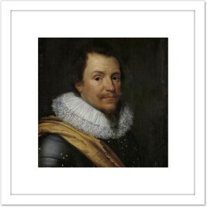 Artery8 Van Mierevelt Portrait Ernst Casimir Count Nassau 8X8 Inch Square Wooden Framed Wall Art Print Picture with Mount in White White Artery8 Van Mierevelt Portrait Ernst Casimir Count Nassau 8X8 Inch Square Wooden Framed Wall Art Print Picture with Mount in White White