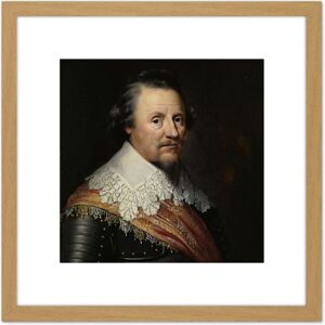 Artery8 De Geest Portrait Ernst Casimir I Count Nassau 8X8 Inch Square Wooden Framed Wall Art Print Picture with Mount in Light Oak Light Oak Artery8 De Geest Portrait Ernst Casimir I Count Nassau 8X8 Inch Square Wooden Framed Wall Art Print Picture with Mount in Light Oak Light Oak