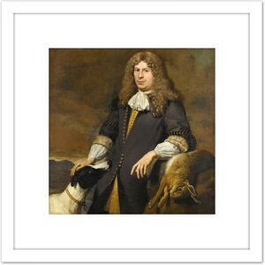 Artery8 Du Jardin Portrait Jacob De Graeff 8X8 Inch Square Wooden Framed Wall Art Print Picture with Mount in White White Artery8 Du Jardin Portrait Jacob De Graeff 8X8 Inch Square Wooden Framed Wall Art Print Picture with Mount in White White