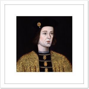 Artery8 Anonymous Portrait King Edward IV England Painting 8X8 Inch Square Wooden Framed Wall Art Print Picture with Mount in White White Artery8 Anonymous Portrait King Edward IV England Painting 8X8 Inch Square Wooden Framed Wall Art Print Picture with Mount in White White