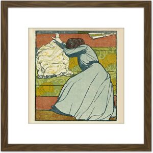 Artery8 Max Kurzweil The Cushion Der Polster 8X8 Inch Square Wooden Framed Wall Art Print Picture with Mount in Brown Brown Artery8 Max Kurzweil The Cushion Der Polster 8X8 Inch Square Wooden Framed Wall Art Print Picture with Mount in Brown Brown