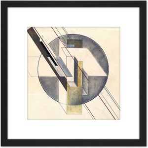 Artery8 Klucis Construction Constructivist Painting 8X8 Inch Square Wooden Framed Wall Art Print Picture with Mount in Black Black Artery8 Klucis Construction Constructivist Painting 8X8 Inch Square Wooden Framed Wall Art Print Picture with Mount in Black Black