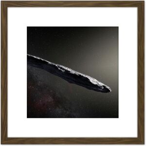 Artery8 Space ESO Illustration Interstellar Asteroid Oumuamua 8X8 Inch Square Wooden Framed Wall Art Print Picture with Mount in Brown Brown Artery8 Space ESO Illustration Interstellar Asteroid Oumuamua 8X8 Inch Square Wooden Framed Wall Art Print Picture with Mount in Brown Brown
