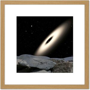 Artery8 Space NASA Binary Red Dwarf Stars Illustration 8X8 Inch Square Wooden Framed Wall Art Print Picture with Mount in Light Oak Light Oak Artery8 Space NASA Binary Red Dwarf Stars Illustration 8X8 Inch Square Wooden Framed Wall Art Print Picture with Mount in Light Oak Light Oak