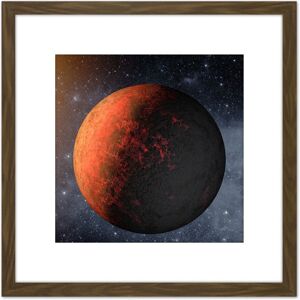 Artery8 Space NASA Kepler-20E Planet Star Concept Illustration 8X8 Inch Square Wooden Framed Wall Art Print Picture with Mount in Brown Brown Artery8 Space NASA Kepler-20E Planet Star Concept Illustration 8X8 Inch Square Wooden Framed Wall Art Print Picture with Mount in Brown Brown