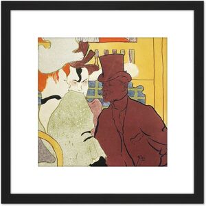 Artery8 Toulouse-Lautrec Warener Moulin Rouge Painting 8X8 Inch Square Wooden Framed Wall Art Print Picture with Mount in Black Black Artery8 Toulouse-Lautrec Warener Moulin Rouge Painting 8X8 Inch Square Wooden Framed Wall Art Print Picture with Mount in Black Black