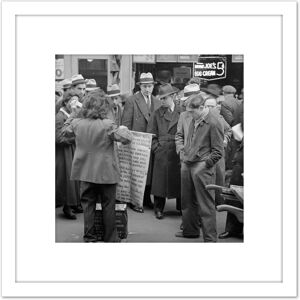 Artery8 New York City Hair Tonic Salesman Vintage Photo 8X8 Inch Square Wooden Framed Wall Art Print Picture with Mount in White White Artery8 New York City Hair Tonic Salesman Vintage Photo 8X8 Inch Square Wooden Framed Wall Art Print Picture with Mount in White White