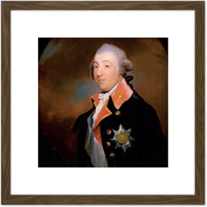 Artery8 Stuart Thomas Taylour First Earl Of Bective C1790 Painting 8X8 Inch Square Wooden Framed Wall Art Print Picture with Mount in Brown Brown Artery8 Stuart Thomas Taylour First Earl Of Bective C1790 Painting 8X8 Inch Square Wooden Framed Wall Art Print Picture with Mount in Brown Brown