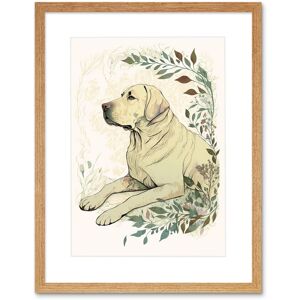 Artery8 Wall Art Print Labrador Retriever Dog Lying in Field Modern Linocut Artwork Framed 9X7 Inch in Beige Size: W7" x H9" Beige W7" x H9" Artery8 Wall Art Print Labrador Retriever Dog Lying in Field Modern Linocut Artwork Framed 9X7 Inch in Beige Size: W7" x H9" Beige W7" x H9"