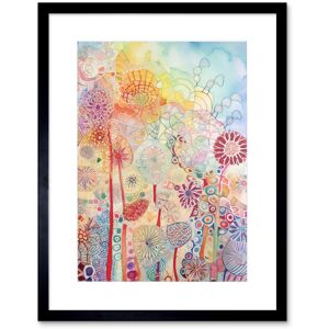 Artery8 Wall Art Print Lace Pattern Flowers Multicoloured Folk Art Watercolour Painting Artwork Framed 9X7 Inch in Black Size: W7" x H9" Black W7" x H9" Artery8 Wall Art Print Lace Pattern Flowers Multicoloured Folk Art Watercolour Painting Artwork Framed 9X7 Inch in Black Size: W7" x H9" Black W7" x H9"