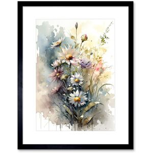 Artery8 Wall Art Print Wild Flower Daisies in Bloom Modern Boho Watercolour Painting Artwork Framed 9X7 Inch in Black Size: W7" x H9" Black W7" x H9" Artery8 Wall Art Print Wild Flower Daisies in Bloom Modern Boho Watercolour Painting Artwork Framed 9X7 Inch in Black Size: W7" x H9" Black W7" x H9"