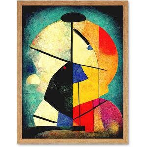 Artery8 Wall Art Print Colourful Kandinsky Inspired Abstract Painting Art Framed in Light Oak Size: W12" x H16" Light Oak W12" x H16" Artery8 Wall Art Print Colourful Kandinsky Inspired Abstract Painting Art Framed in Light Oak Size: W12" x H16" Light Oak W12" x H16"