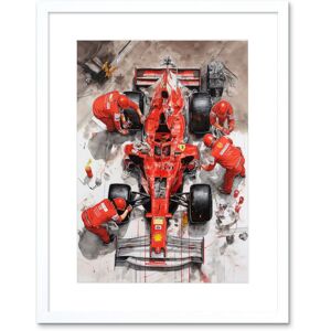 Artery8 Wall Art Print Grand Prix Race Car Wheel Change Aerial Shot Artwork Framed 9X7 Inch in White Size: W7" x H9" White W7" x H9" Artery8 Wall Art Print Grand Prix Race Car Wheel Change Aerial Shot Artwork Framed 9X7 Inch in White Size: W7" x H9" White W7" x H9"