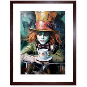 Artery8 Wall Art Print Alice in Wonderland Mad Hatter Tea Party Portrait Artwork Framed 9X7 Inch in Brown Size: W7" x H9" Brown W7" x H9" Artery8 Wall Art Print Alice in Wonderland Mad Hatter Tea Party Portrait Artwork Framed 9X7 Inch in Brown Size: W7" x H9" Brown W7" x H9"