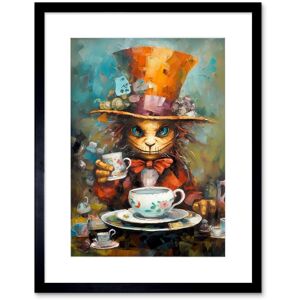 Artery8 Wall Art Print Mad Hatter Animal Tea Party Fantasy Portrait Artwork Framed 9X7 Inch in Black Size: W7" x H9" Black W7" x H9" Artery8 Wall Art Print Mad Hatter Animal Tea Party Fantasy Portrait Artwork Framed 9X7 Inch in Black Size: W7" x H9" Black W7" x H9"