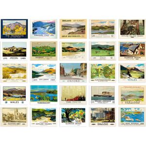 Artery8 Wall Art Print 50 Pcs British Railway Train Sea Travel Aesthetic Collage Kit s A6 Set Pack 15x10 cm (6x4") Room Decor Collector GNER GWR Rail Multicolor 15x10 cm Artery8 Wall Art Print 50 Pcs British Railway Train Sea Travel Aesthetic Collage Kit s A6 Set Pack 15x10 cm (6x4") Room Decor Collector GNER GWR Rail Multicolor 15x10 cm