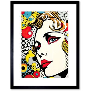 Artery8 Wall Art Print Woman Face Geometric Patterns Bubbles Comic Book Style Pop Art Teen Room Halftone Artwork Framed 9X7 Inch Size: W7" x H9" Black W7" x H9" Artery8 Wall Art Print Woman Face Geometric Patterns Bubbles Comic Book Style Pop Art Teen Room Halftone Artwork Framed 9X7 Inch Size: W7" x H9" Black W7" x H9"