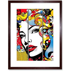 Artery8 Wall Art Print Teen Comic Book Style Vibrant Patterns Abstract Triptych Portrait Bedroom Artwork Framed 9X7 Inch in Brown Size: W7" x H9" Brown W7" x H9" Artery8 Wall Art Print Teen Comic Book Style Vibrant Patterns Abstract Triptych Portrait Bedroom Artwork Framed 9X7 Inch in Brown Size: W7" x H9" Brown W7" x H9"