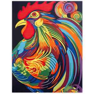Artery8 Wall Art Print Cockerel Rooster Chicken Hen Neon Colour Feathers Graphic Artwork Vibrant Bold Bright Colourful Painting Poster Multicolor W12" x H16" Artery8 Wall Art Print Cockerel Rooster Chicken Hen Neon Colour Feathers Graphic Artwork Vibrant Bold Bright Colourful Painting Poster Multicolor W12" x H16"