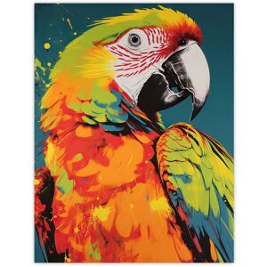 Artery8 Wall Art Print Macaw Parrot Neon Orange Green On Teal Exotic Bird Artwork Vibrant Bold Bright Colourful Painting Poster Size: W12" x H16" Multicolor W12" x H16" Artery8 Wall Art Print Macaw Parrot Neon Orange Green On Teal Exotic Bird Artwork Vibrant Bold Bright Colourful Painting Poster Size: W12" x H16" Multicolor W12" x H16"