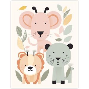 Artery8 Wall Art Print Cute Zoo Baby Animals Pastel Colour Graphic Artwork Jungle Forest Friends Kids Bedroom Painting Poster Size: W12" x H16" Multicolor W12" x H16" Artery8 Wall Art Print Cute Zoo Baby Animals Pastel Colour Graphic Artwork Jungle Forest Friends Kids Bedroom Painting Poster Size: W12" x H16" Multicolor W12" x H16"