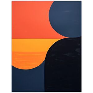 Artery8 Midnight Blue & Pumpkin Abstract Risograph Black Orange Red Coral Bold Vibrant Painting Artwork Unframed Wall Art Print Poster Home Decor Multicolor W12" x H16" Artery8 Midnight Blue & Pumpkin Abstract Risograph Black Orange Red Coral Bold Vibrant Painting Artwork Unframed Wall Art Print Poster Home Decor Multicolor W12" x H16"