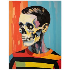 Artery8 Wall Art Print I Can Pull Off-These Fashion Stripes By Ryan Ramirez Skeleton Face Portrait Artwork Painting Halloween Poster Multicolor W12" x H16" Artery8 Wall Art Print I Can Pull Off-These Fashion Stripes By Ryan Ramirez Skeleton Face Portrait Artwork Painting Halloween Poster Multicolor W12" x H16"