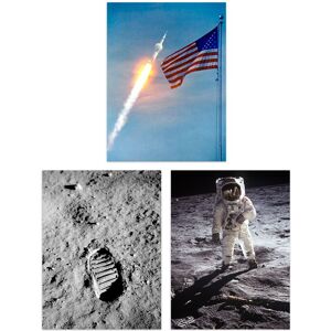 Artery8 Wall Art Print Pack of 3 NASA Spaceship Apollo 11 Mission Moon Landing Astronaut Aldrin Armstrong Boot Large Poster Set Multicolor Artery8 Wall Art Print Pack of 3 NASA Spaceship Apollo 11 Mission Moon Landing Astronaut Aldrin Armstrong Boot Large Poster Set Multicolor