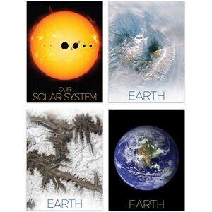 Artery8 Wall Art Print Pack of 4 NASA Our Solar System The Sun & Planet Earth Images from Space Kamchatka Volcanoes Glaciers Living Room s Set Multicolor W12" x H16" Artery8 Wall Art Print Pack of 4 NASA Our Solar System The Sun & Planet Earth Images from Space Kamchatka Volcanoes Glaciers Living Room s Set Multicolor W12" x H16"