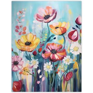 Artery8 Teal Pink Yellow Flowers Elegant Watercolour Artwork Wildflower Meadow Unframed Wall Art Print Poster Home Decor Premium Size: W12" x H16" Multicolor W12" x H16" Artery8 Teal Pink Yellow Flowers Elegant Watercolour Artwork Wildflower Meadow Unframed Wall Art Print Poster Home Decor Premium Size: W12" x H16" Multicolor W12" x H16"