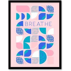 Wee Blue Coo Wall Art Print Chill Pattern Breathe Quote Affirmation Calm Pink Spa Art Framed Size: W12" x H16" Pink W12" x H16" Wee Blue Coo Wall Art Print Chill Pattern Breathe Quote Affirmation Calm Pink Spa Art Framed Size: W12" x H16" Pink W12" x H16"