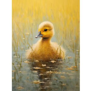 Artery8 Wall Art Print Cute Yellow Ducking in Countryside Pond Oil Painting Kids Bedroom Baby Duck Bright Artwork Poster Size: W12" x H16" Yellow W12" x H16" Artery8 Wall Art Print Cute Yellow Ducking in Countryside Pond Oil Painting Kids Bedroom Baby Duck Bright Artwork Poster Size: W12" x H16" Yellow W12" x H16"