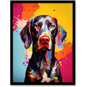 Artery8 Wall Art Print Shorthaired German Pointer Dog Lover Gift Pet Portrait Colourful Artwork Painting Art Framed Size: W12" x H16" Multicolor W12" x H16" Artery8 Wall Art Print Shorthaired German Pointer Dog Lover Gift Pet Portrait Colourful Artwork Painting Art Framed Size: W12" x H16" Multicolor W12" x H16"
