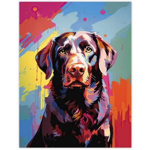 Artery8 Wall Art Print Chocolate Labrador Retriever Dog Lover Gift Pet Portrait Colourful Artwork Painting Poster Size: W12" x H16" Multicolor W12" x H16" Artery8 Wall Art Print Chocolate Labrador Retriever Dog Lover Gift Pet Portrait Colourful Artwork Painting Poster Size: W12" x H16" Multicolor W12" x H16"