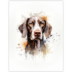 Artery8 Wall Art Print Shorthaired German Pointer Lovers Gift Watercolour Pet Portrait Painting Artwork Poster Size: W12" x H16" Multicolor W12" x H16" Artery8 Wall Art Print Shorthaired German Pointer Lovers Gift Watercolour Pet Portrait Painting Artwork Poster Size: W12" x H16" Multicolor W12" x H16"