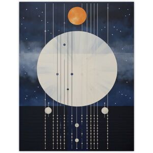 Wee Blue Coo Wall Art Print Abstract Solar Eclipse Oil Painting Blue Orange Geometric Planetary Orbits Night Sky Poster Size: W12" x H16" Dark Blue W12" x H16" Wee Blue Coo Wall Art Print Abstract Solar Eclipse Oil Painting Blue Orange Geometric Planetary Orbits Night Sky Poster Size: W12" x H16" Dark Blue W12" x H16"