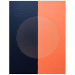 Wee Blue Coo Wall Art Print Pumpkin & Blue Slate Abstract Oil Painting Minimalist Geometric Colour Block Poster Size: W12" x H16" Multicolor W12" x H16" Wee Blue Coo Wall Art Print Pumpkin & Blue Slate Abstract Oil Painting Minimalist Geometric Colour Block Poster Size: W12" x H16" Multicolor W12" x H16"