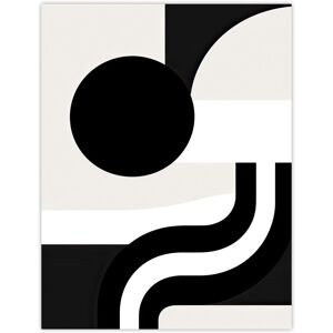 Artery8 Wall Art Print Abstract Geometric Black White Minimalist Curves Shapes Poster Size: W12" x H16" Black W12" x H16" Artery8 Wall Art Print Abstract Geometric Black White Minimalist Curves Shapes Poster Size: W12" x H16" Black W12" x H16"