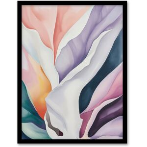 Artery8 Wall Art Print Abstract Flower Bloom Petals Floral Watercolour Art Framed Poster in Black Size: W12" x H16" Black W12" x H16" Artery8 Wall Art Print Abstract Flower Bloom Petals Floral Watercolour Art Framed Poster in Black Size: W12" x H16" Black W12" x H16"