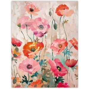 Artery8 Wall Art Print Poppy Flowers Orange Pink Red Floral Oil Painting Poster Size: W12" x H16" Pink W12" x H16" Artery8 Wall Art Print Poppy Flowers Orange Pink Red Floral Oil Painting Poster Size: W12" x H16" Pink W12" x H16"