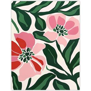 Artery8 Wall Art Print Abstract Flower Pattern Pink Green Bloom Detail Poster Size: W12" x H16" Pink W12" x H16" Artery8 Wall Art Print Abstract Flower Pattern Pink Green Bloom Detail Poster Size: W12" x H16" Pink W12" x H16"