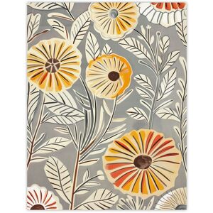 Artery8 Rustic Marigold Flowers Blue Yellow Simple Floral Wall Art Print in Grey Size: W12" x H16" Grey W12" x H16" Artery8 Rustic Marigold Flowers Blue Yellow Simple Floral Wall Art Print in Grey Size: W12" x H16" Grey W12" x H16"