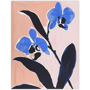 Artery8 Abstract Blue Orchid Flower Floral Oil Painting Wall Art Print Size: W12" x H16" Blue W12" x H16" Artery8 Abstract Blue Orchid Flower Floral Oil Painting Wall Art Print Size: W12" x H16" Blue W12" x H16"
