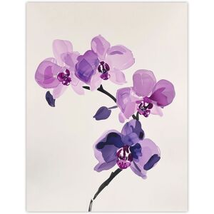 Artery8 Purple Orchid Flower Abstract Floral Watercolour Wall Art Print Size: W12" x H16" Purple W12" x H16" Artery8 Purple Orchid Flower Abstract Floral Watercolour Wall Art Print Size: W12" x H16" Purple W12" x H16"