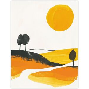 Artery8 Abstract Tuscany Field Yellow Orange Italy Summer Wall Art Print Size: W24" x H32" Yellow W24" x H32" Artery8 Abstract Tuscany Field Yellow Orange Italy Summer Wall Art Print Size: W24" x H32" Yellow W24" x H32"