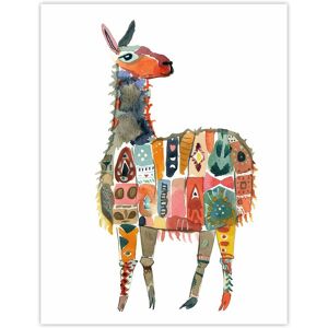 Artery8 Llama With Colourful Folk Patterns Watercolour Wall Art Print Size: W12" x H16" Multicolor W12" x H16" Artery8 Llama With Colourful Folk Patterns Watercolour Wall Art Print Size: W12" x H16" Multicolor W12" x H16"