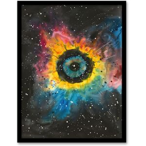 Artery8 The Eye of God Nebula Abstract Space Painting Framed Art Print Size: W12" x H16" Multicolor W12" x H16" Artery8 The Eye of God Nebula Abstract Space Painting Framed Art Print Size: W12" x H16" Multicolor W12" x H16"